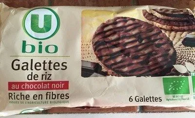 Galette de riz au chocolat noir