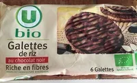 Galette de riz au chocolat noir