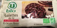Galettes de riz au chocolat noir