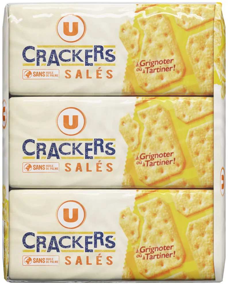 Crackers salés 3 paquets de 100g