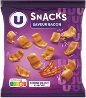 Biscuits apéritifs Snacks goût bacon sachet de 60g