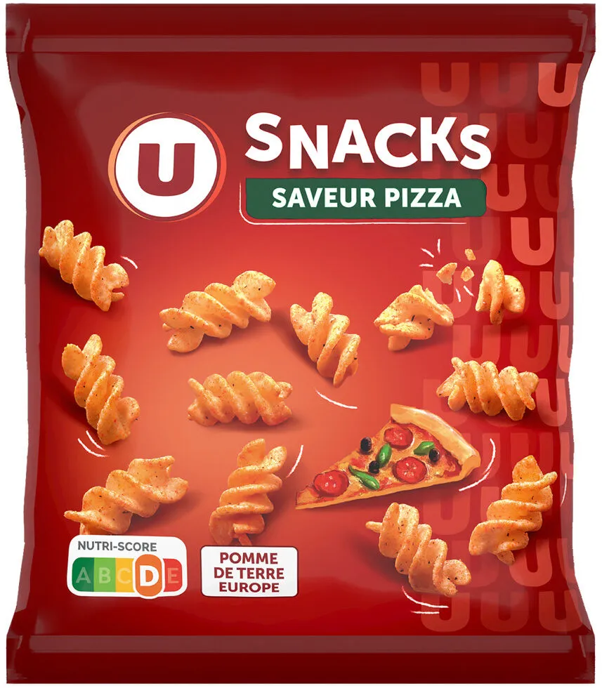 Biscuits apéritifs Snacks goût pizza sachet de 60g