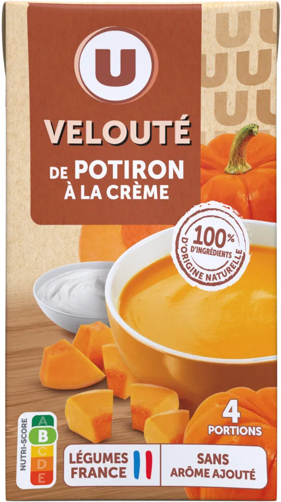 Soupe Velouté de potiron à la crème fraîche 1l