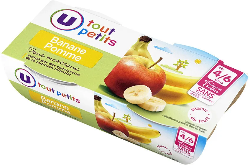 Bols pour bébé banane et pommes