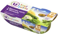 Bols soir légumes verts semoule