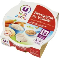 Assiette blanquette de volaille