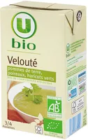 Velouté de poireaux/pomme de terre et haricots verts