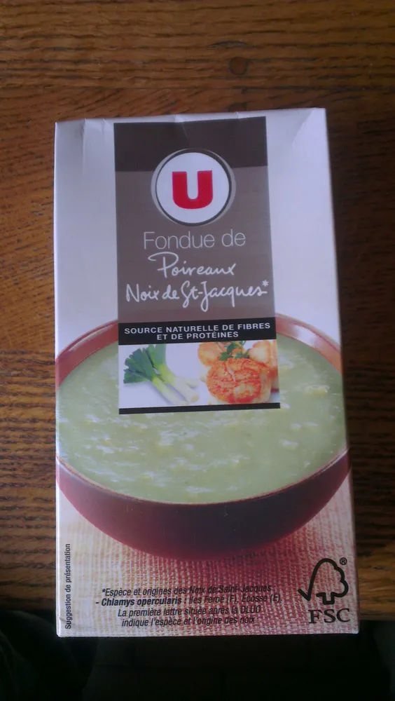Fondue de Poireaux Noix de St-Jacques