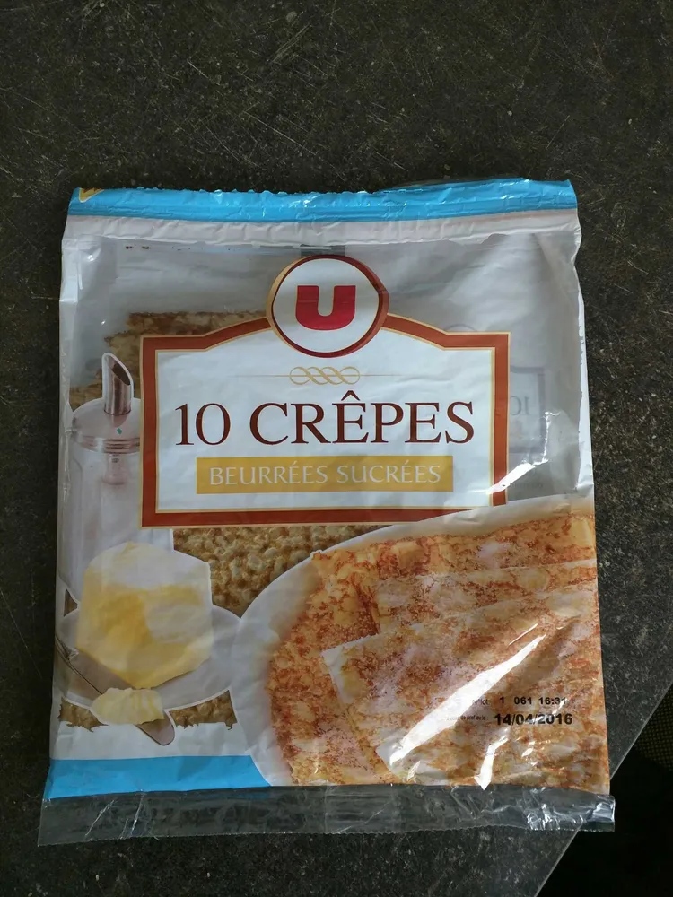 Crêpes beurrées sucrées