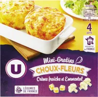 Mini gratins de choux fleurs 4x120g