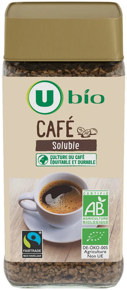 Café soluble lyophilisé extra filtre