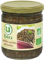 Lentilles cuisinées