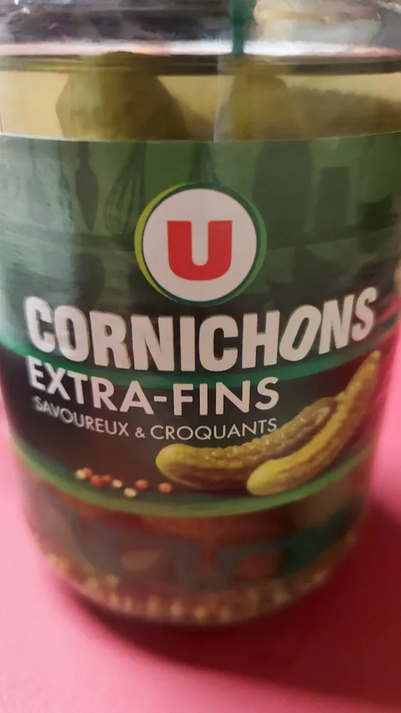 Cornichons extra-fins au vinaigre bocal de 185g
