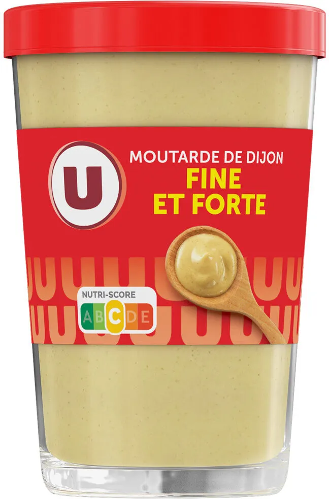 Moutarde forte de Dijon verre décoré de 195g