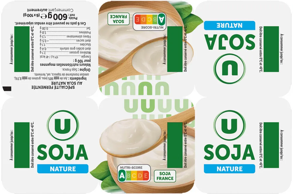 Spécialité fermentée au soja nature 6x100g