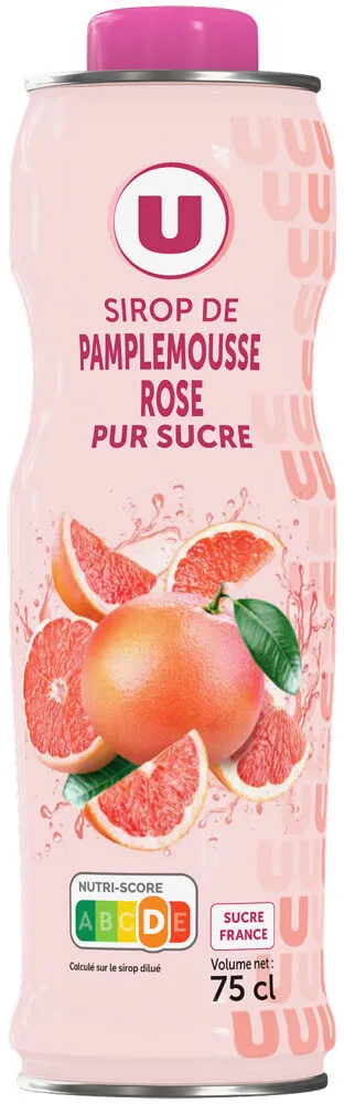 Sirop de pamplemousse rose bidon de 75cl