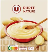 Purée nature, 8 sachets de 125g soit 1kg