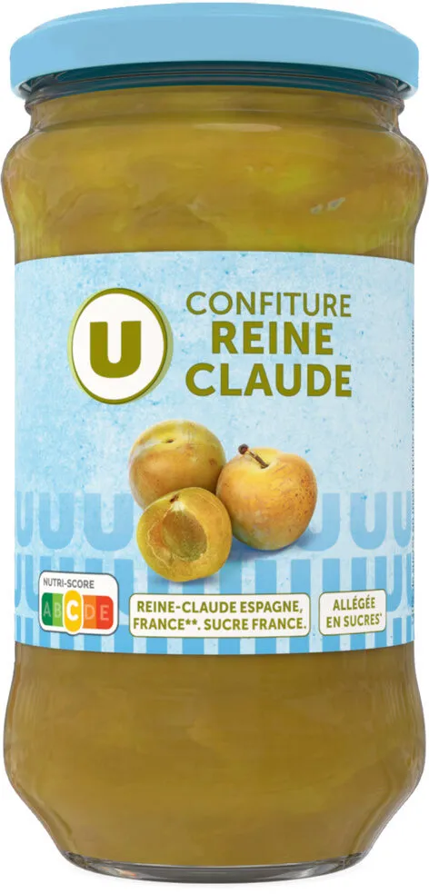 Confiture de reines Claude allégée bocal de 335g