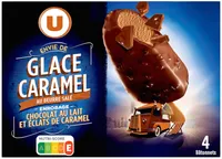 Bâtonnets glacés envie caramel - x4 252g