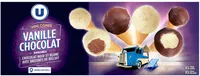 Minis cônes glacés vanille chocolat x10 175g
