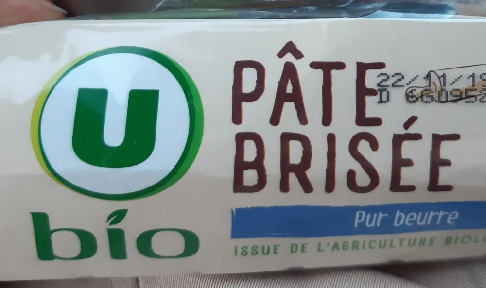 PATE BRISEE PUR BEURRE U BIO
