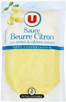 Sauce beurre citron élaborée en France, sachet de 180g