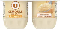 Semoule au lait à la vanille 4x115g