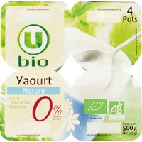 Yaourt nature maigre 0% de MG
