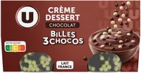 Crème dessert au chocolat et billes au chocolat 4x117g