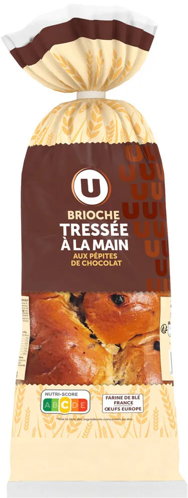 Brioche tressée aux pépites de chocolat noir 600g