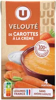 Soupe Velouté de carottes à la crème brique de 1 litre