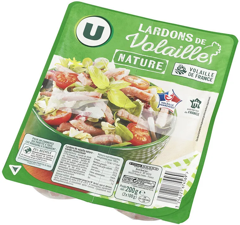 Lardons de volaille nature
