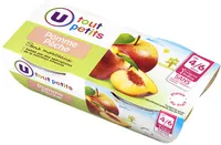 Bols pour bébé pomme et pêches