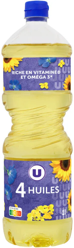 Huile Mélange 4 huiles Bouteille 1L