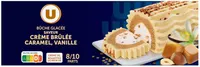 Bûche glacée parfum crème brûlée caramel vanille, 507g - 6/8 parts