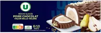 Bûche glacée parfum poire-chocolat façon belle Hélène, 530g - 6/8 parts