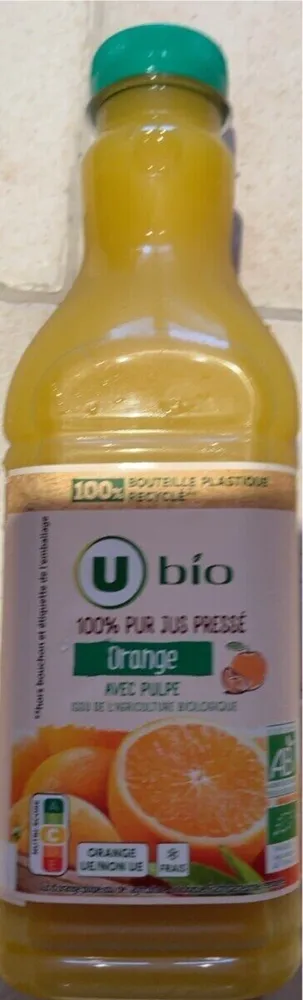 Pur jus réfrigéré d'orange avec pulpe - 90cl
