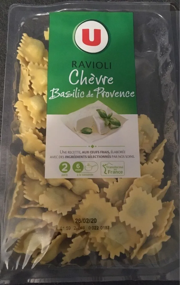 Ravioli Chèvre Basilic de Provence