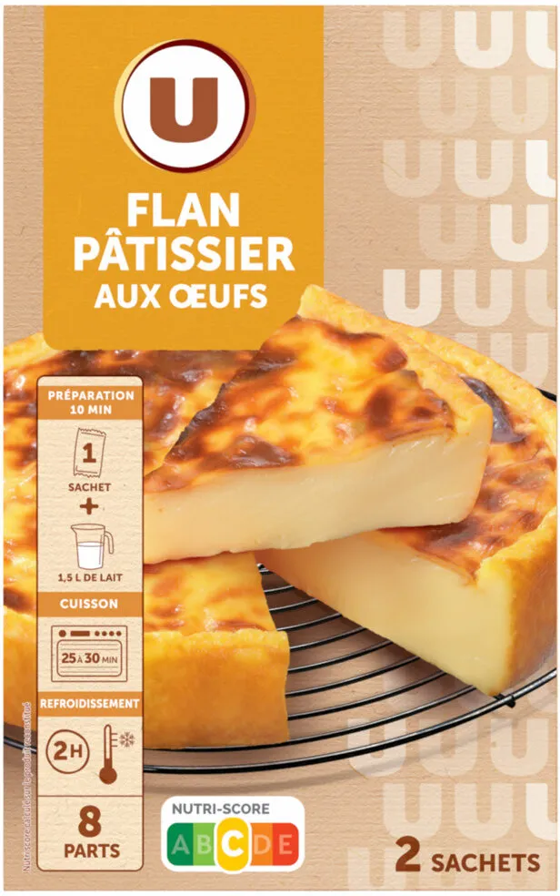 Préparation pour flan patissier aux oeufs paquet de 720g