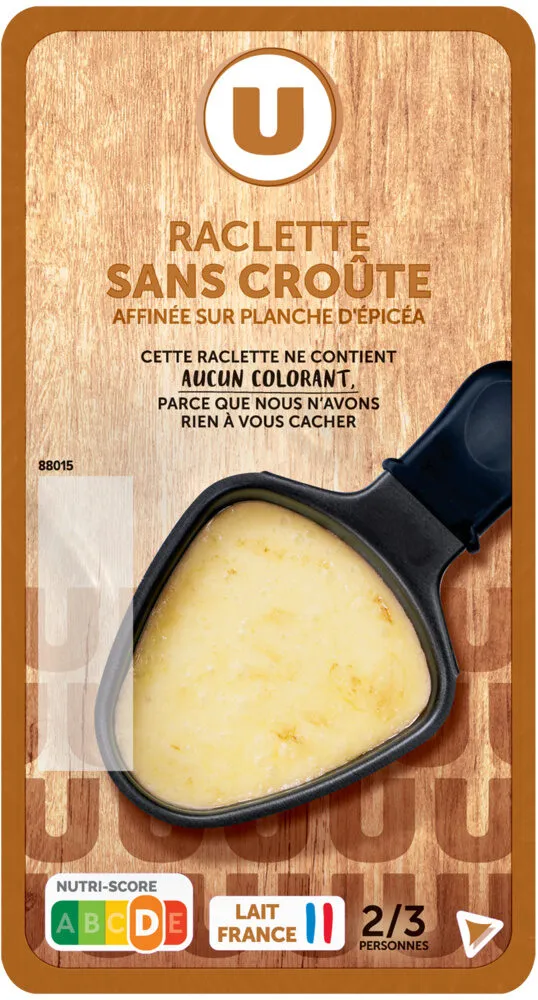 Fromage à Raclette sans croute tranchée, 27%mg, 400g
