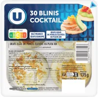 Mini-blinis cocktail paquet de 135g