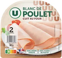 Blanc de Poulet - x2 tranches, 80g
