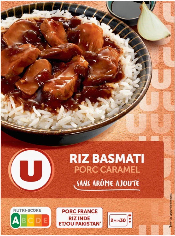 Porc au caramel et riz 300g