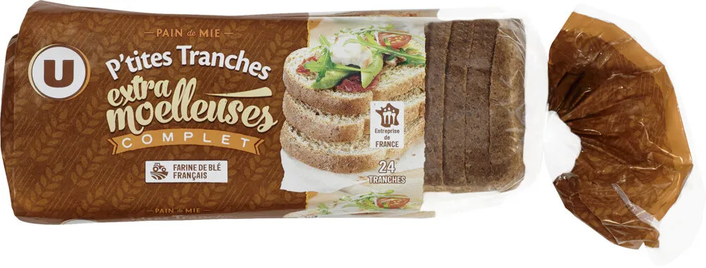 Pain de mie complet extra moelleux 500g