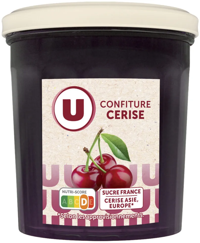 Confiture de cerise 50% de fruits pot de 370g
