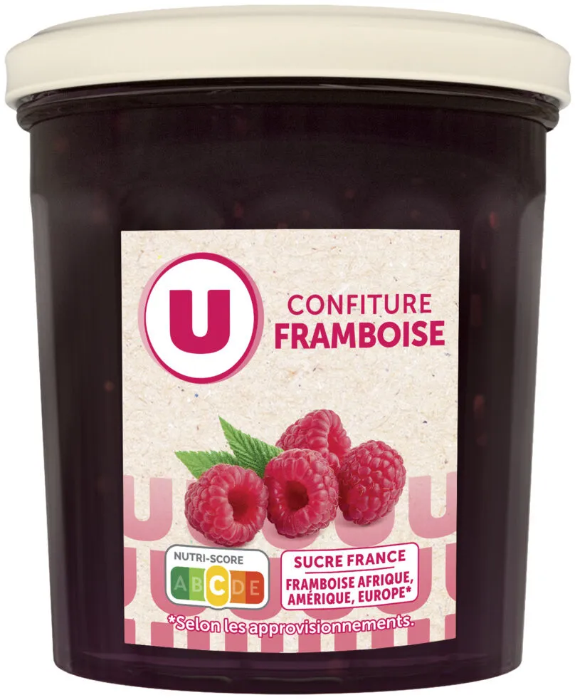 Confiture de framboises 50% de fruits 370g