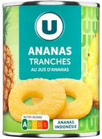 Ananas tranches entières - boîte de 10 - conserve 340g