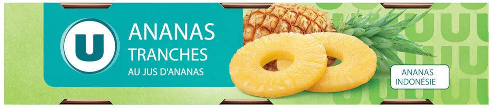 Ananas tranches entières - conserve 3x1/4, 420g