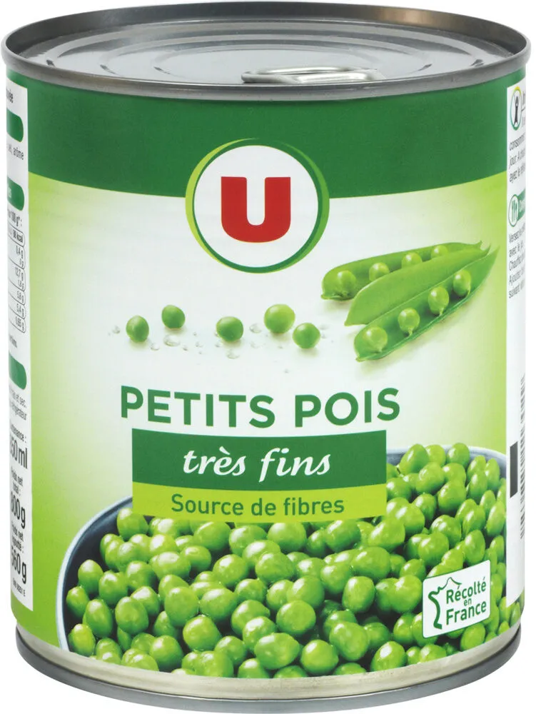Petits pois très fins - Boîte de 560g net égoutté