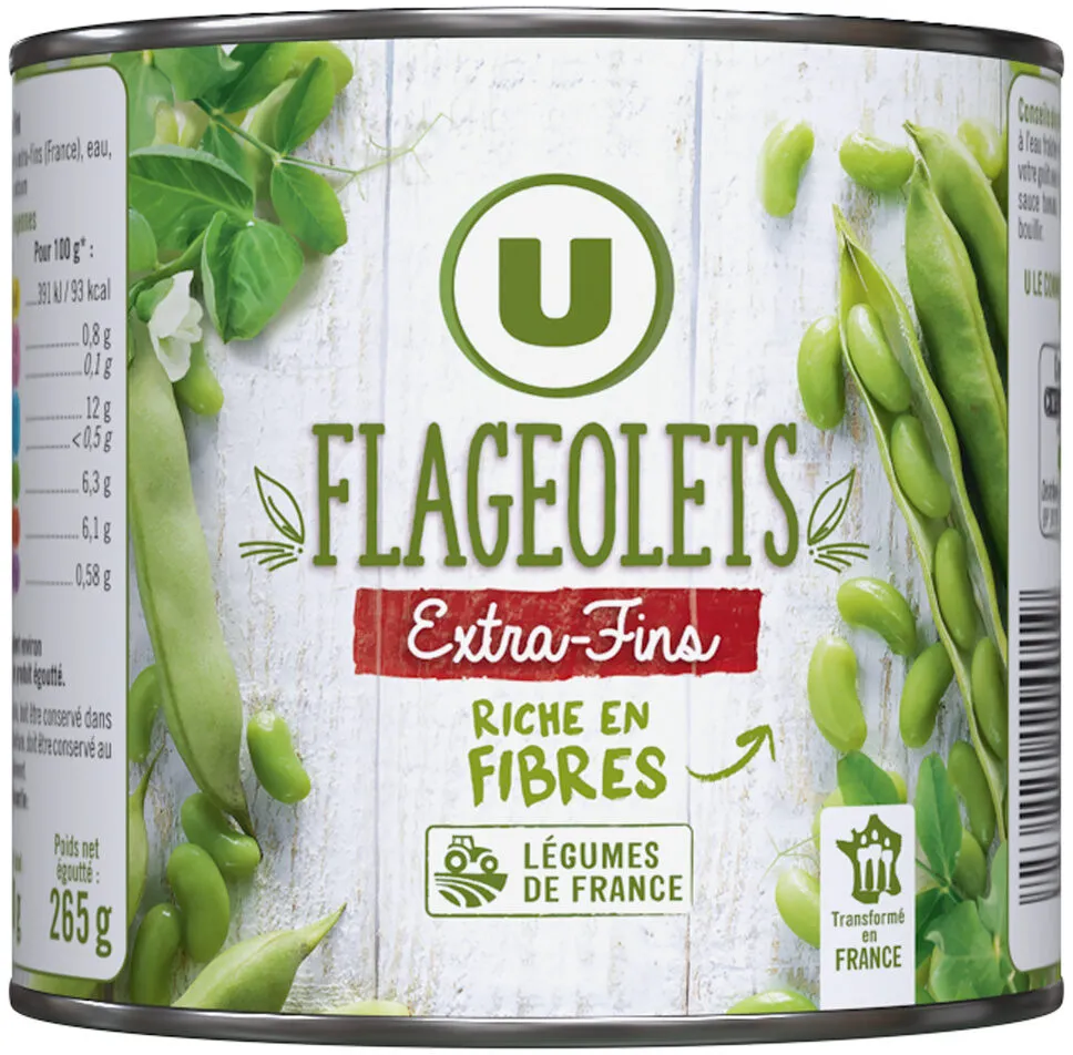 Flageolets verts extra-fins - Boîte 265g